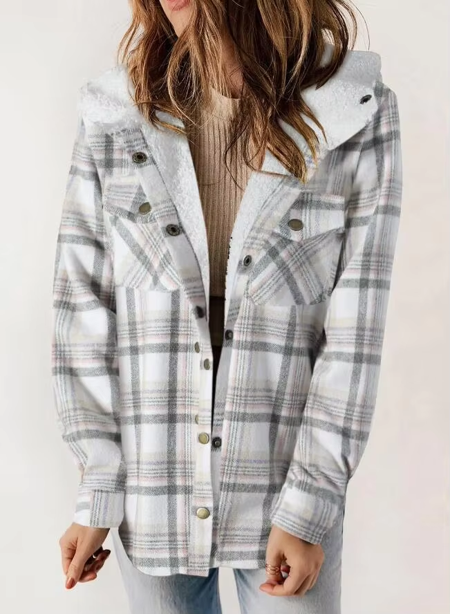 Hazel – 2024 Plaid Woolen Coat