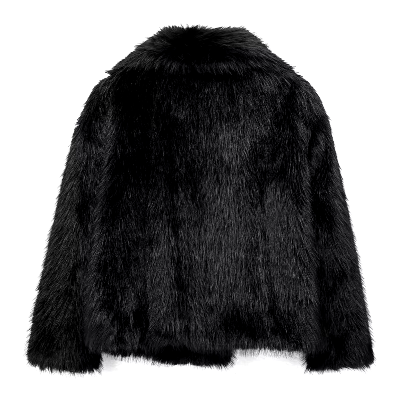 Victoria – Luxe Plush Faux Fur Coat