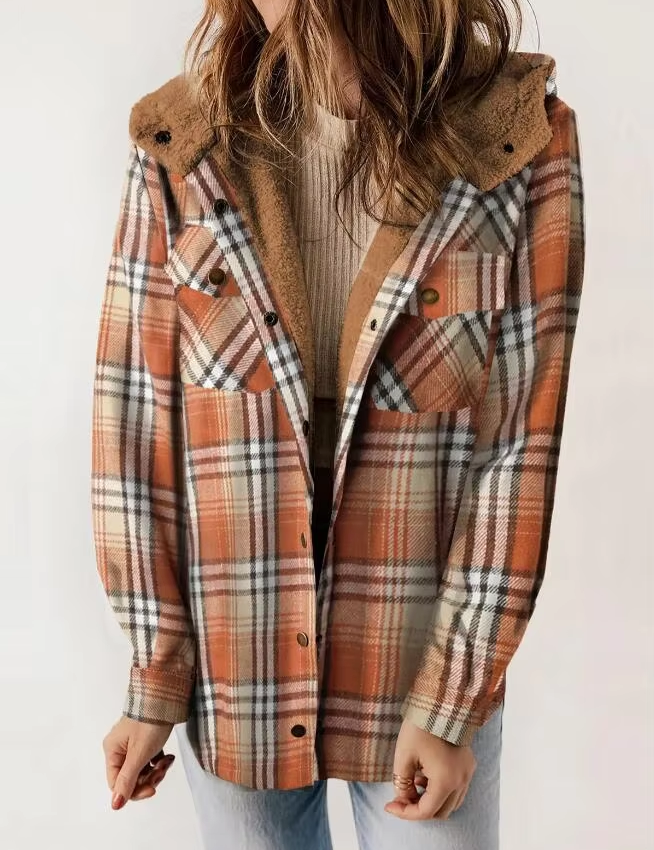 Hazel – 2024 Plaid Woolen Coat