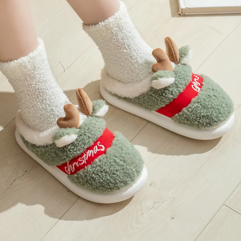 Ethan & Ava – Deer Antler Slippers