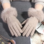 Rabbit Fur Gloves