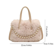 Collet – Furry Pearl Chain Bag