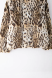 Cindy – Leopard Print Faux Fur Coat