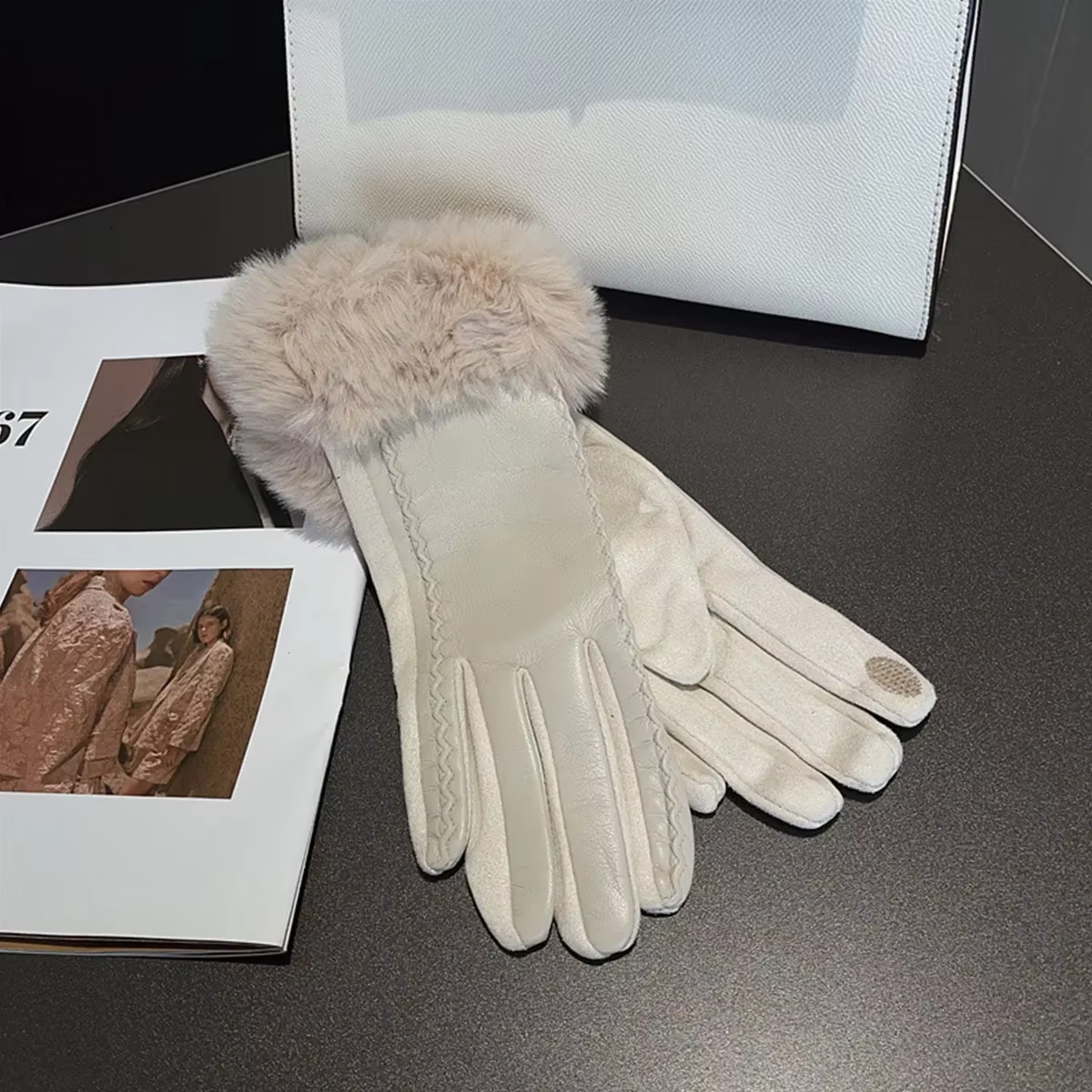 Luxury PU Leather Gloves