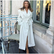 Diana – 2024 White Lamb Wool Coat