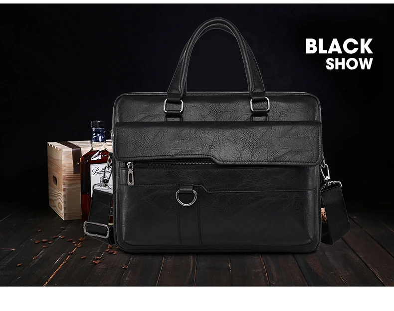 Leather Laptop Briefcase Bag