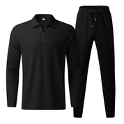 Ethan – Solid Polo & Pants Set