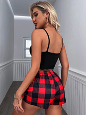 Aubrey – Summer Plaid Pajama Set