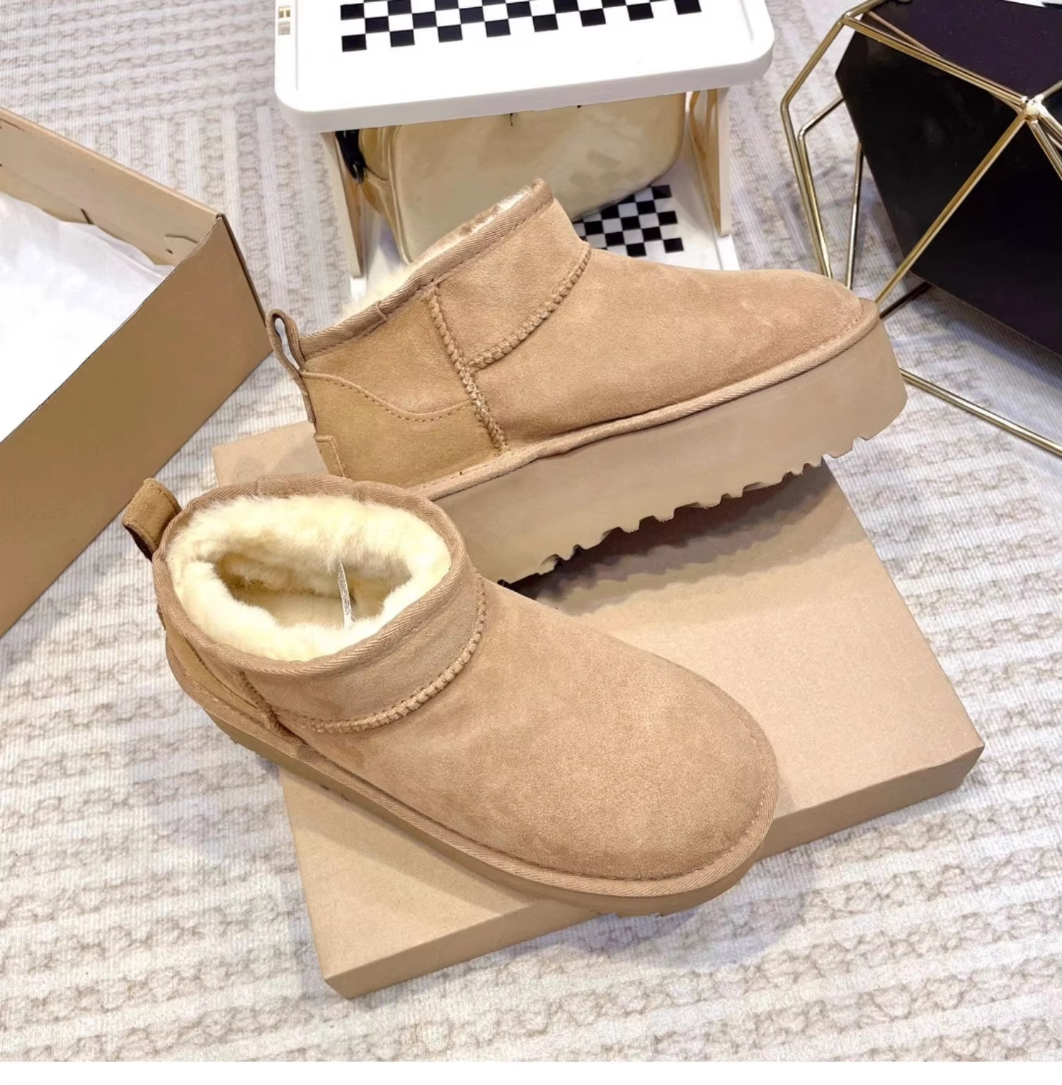 Grace – Designer Sheepskin Snow Boots