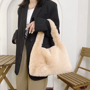 Aria – Faux Fur Tote Bag