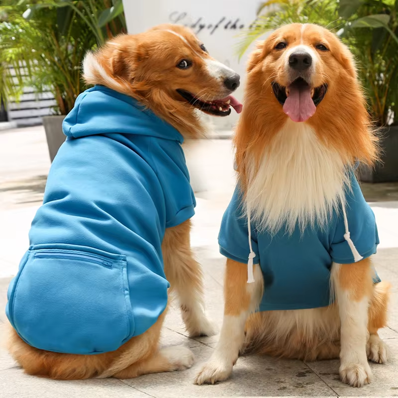 Fleece Pet Hoodie with Hat