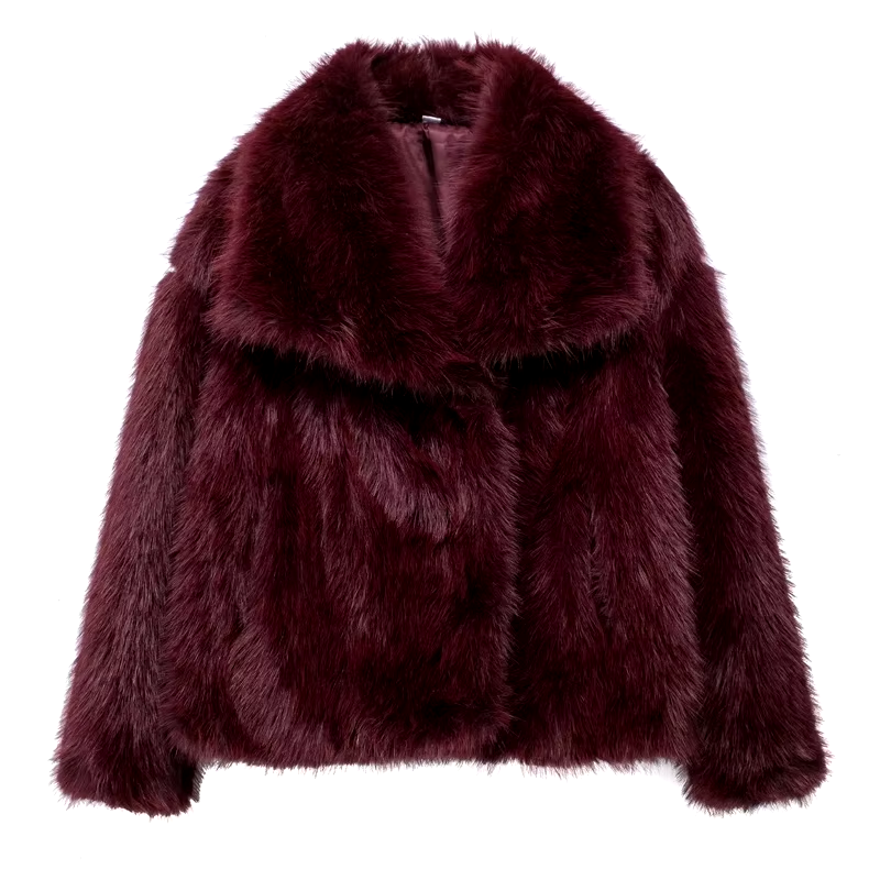 Victoria – Luxe Plush Faux Fur Coat