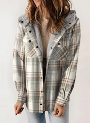 Hazel – 2024 Plaid Woolen Coat