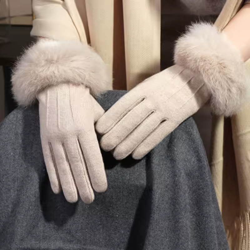 Rabbit Fur Gloves