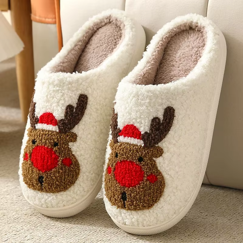 Noah & Emma – Christmas Elk Slippers