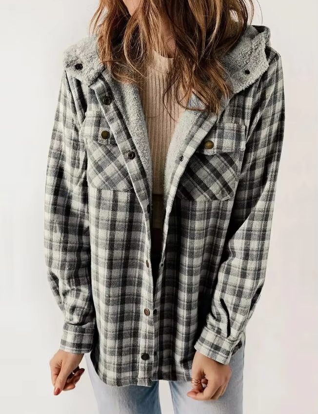 Hazel – 2024 Plaid Woolen Coat