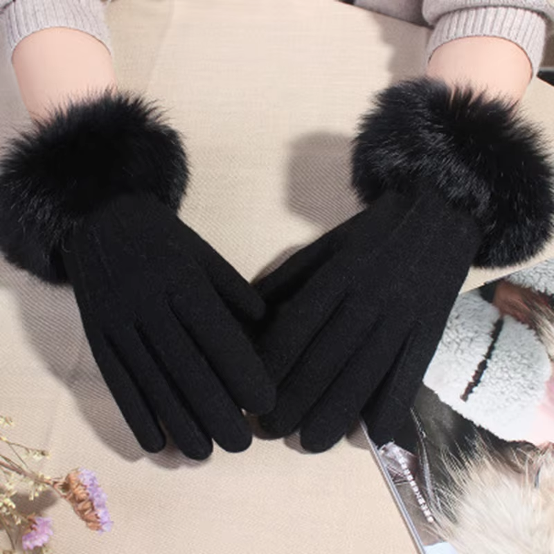 Rabbit Fur Gloves