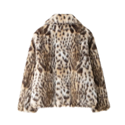 Cindy – Leopard Print Faux Fur Coat