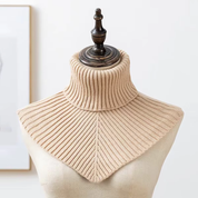 Knitted High-Lapel Scarf