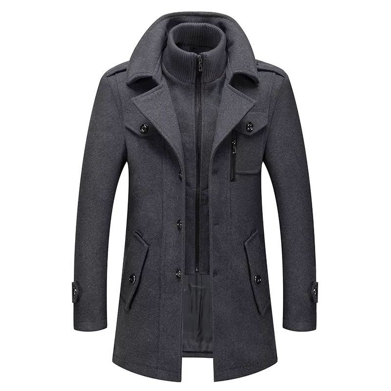 Liam – Double Collar Windbreaker Jacket