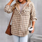 Hazel – 2024 Plaid Woolen Coat