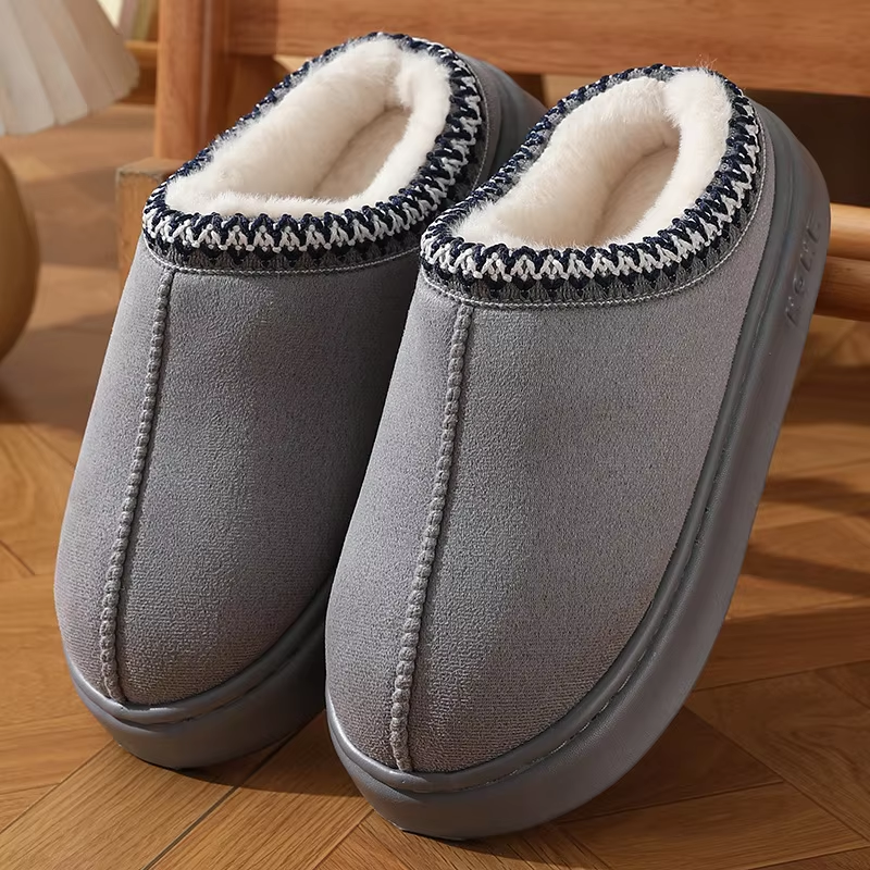 Nina – Fluffy Platform Winter Slippers