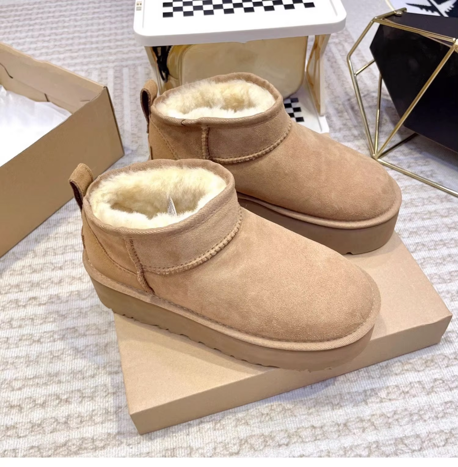 Grace – Designer Sheepskin Snow Boots