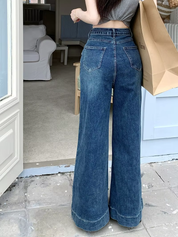 Clara – High-Waisted Vintage Straight Jeans