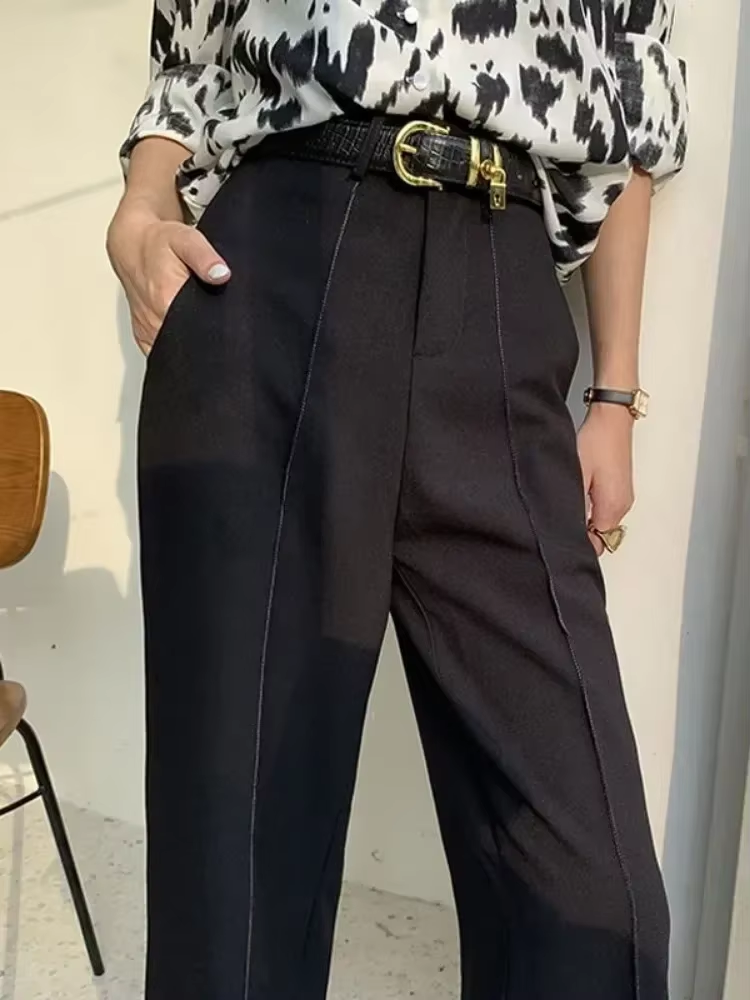 Alexa – Solid High-Waisted Summer Pants