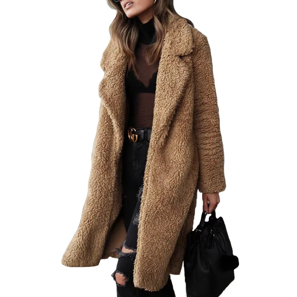 Sofia – Plush Long Lapel Jacket