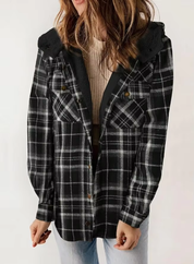 Hazel – 2024 Plaid Woolen Coat