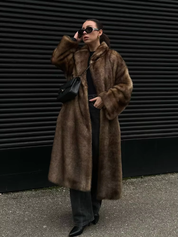 Ava – 2024 Faux Fur Lapel Coat