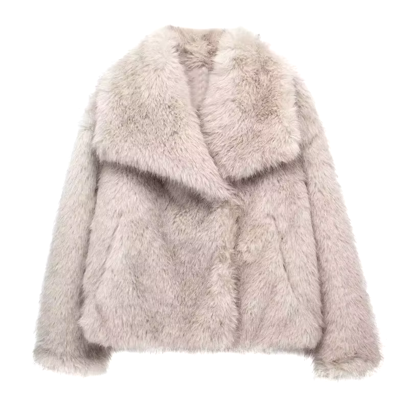 Victoria – Luxe Plush Faux Fur Coat