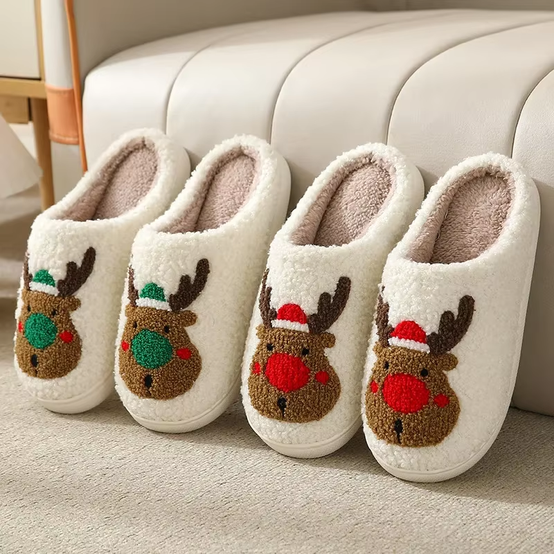 Noah & Emma – Christmas Elk Slippers