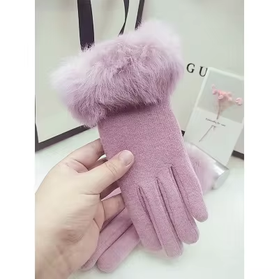 Rabbit Fur Gloves