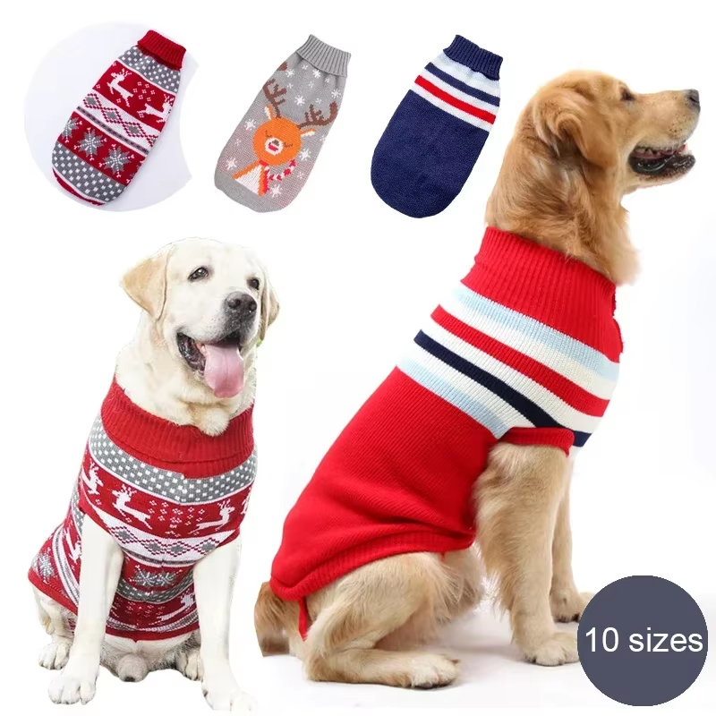 Cozy Winter Knitted Dog Sweater