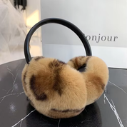 Aria – 100% Rex Rabbit Fur Earmuffs