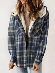 Hazel – 2024 Plaid Woolen Coat