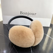 Aria – 100% Rex Rabbit Fur Earmuffs