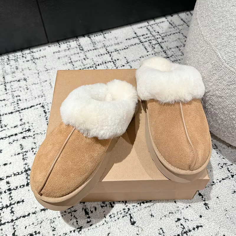 Jasmine – Furry Platform Snow Boots