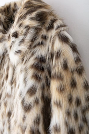 Cindy – Leopard Print Faux Fur Coat