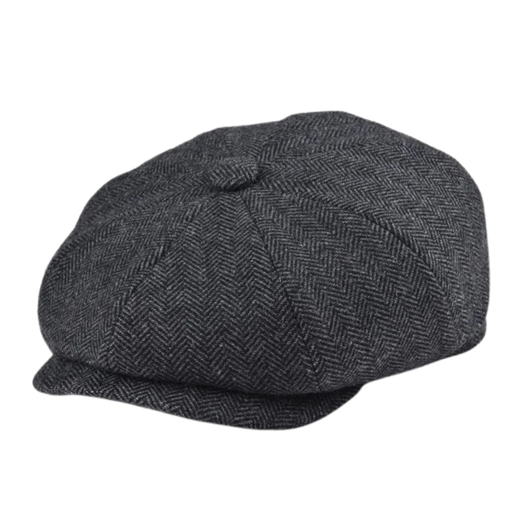 Vintage Tweed Newsboy Cap