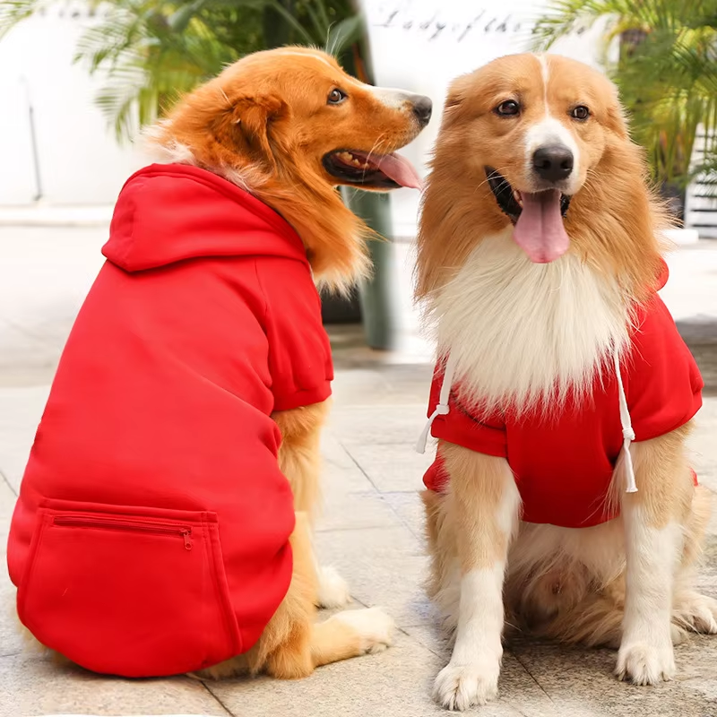 Fleece Pet Hoodie with Hat