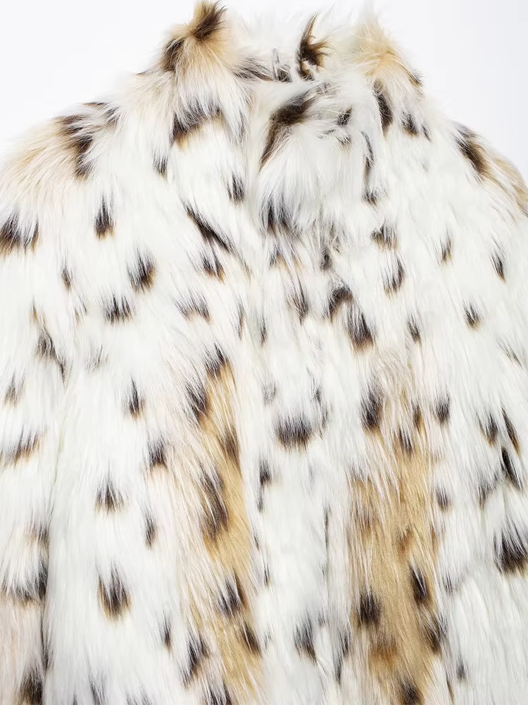 Elza – Leopard Faux Fur Coat