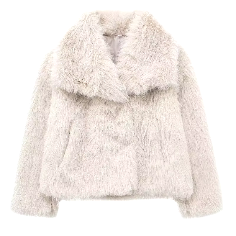 Victoria – Luxe Plush Faux Fur Coat