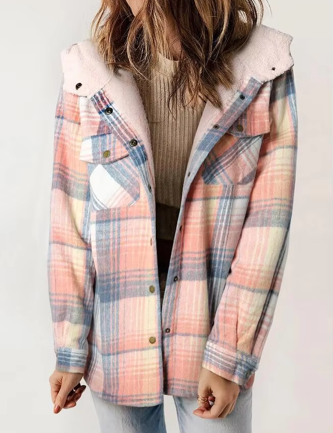 Hazel – 2024 Plaid Woolen Coat