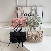 Soojin – 2024 Korean Bow Nylon Shoulder Bag