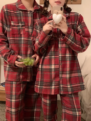 James & Lily – Lattice Stripe Pajama Set