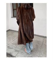 Amara – Long Faux Mink Fur Coat