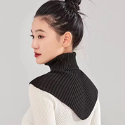 Knitted High-Lapel Scarf